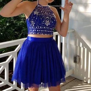 Royal blue homecoming dress